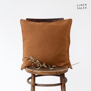 Lanena ukrasna jastučnica 45x45 cm Hazelnut – Linen Tales
