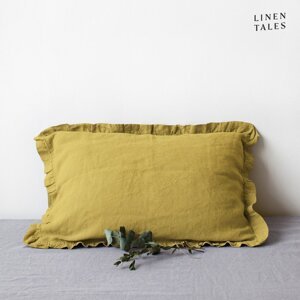 Lanena jastučnica 40x60 cm Lemon Curry – Linen Tales