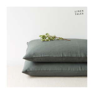Lanena jastučnica 80x80 cm Forest Green  – Linen Tales
