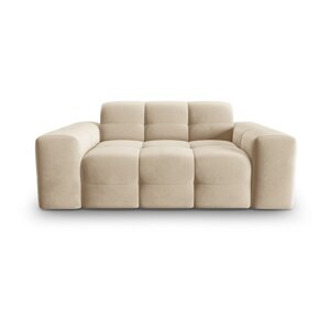 Sofa bež baršun 156 cm Kendal - Micadoni Home