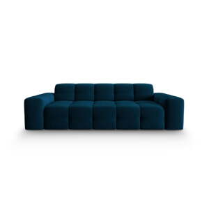 Tamnoplava baršunasta sofa 222 cm Kendal - Micadoni Home