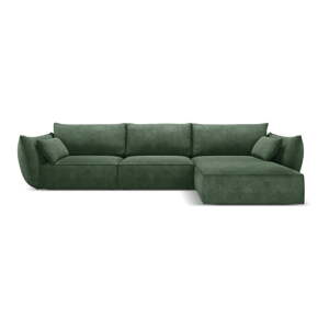 Tamno zelena kutna garnitura (desni kut) Vanda - Mazzini Sofas