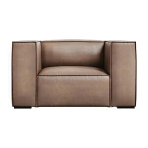 Svjetlosmeđa kožna fotelja Madame - Windsor & Co Sofas