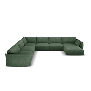 Tamno zelena kutna garnitura (lijevi kut) Vanda - Mazzini Sofas