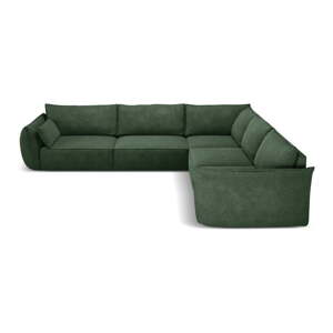 Tamno zelena kutna garnitura (varijabilna) Vanda - Mazzini Sofas
