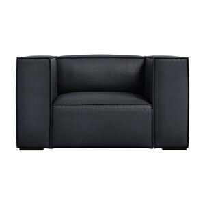 Tamno plava kožna fotelja Madame – Windsor & Co Sofas