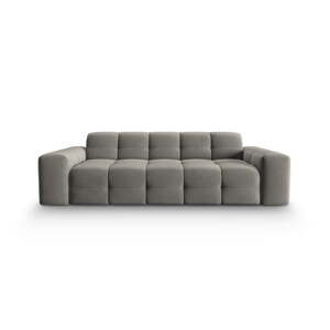 Sivi baršunasti kauč 222 cm Kendal - Micadoni Home