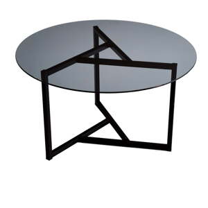 Crni okrugli stolić ø 75 cm Trio - Neostill