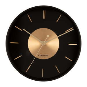 Zidni sat ø 35 cm Zlatni disk – Karlsson