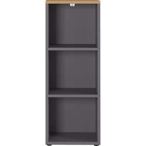 Antracit ormar za knjige u dekoru hrasta 45x120 cm Agenda – Germania