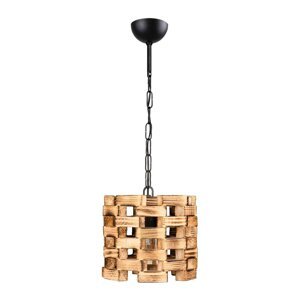 Visilica u prirodnoj boji s drvenim sjenilom ø 20 cm Match - Squid Lighting