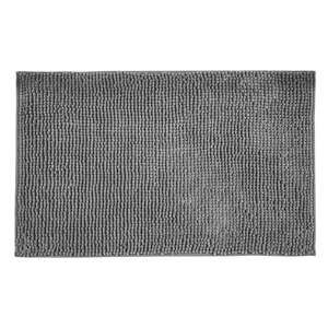 Tamno siva tekstilna kupaonska prostirka 50x80 cm Chenille - Allstar