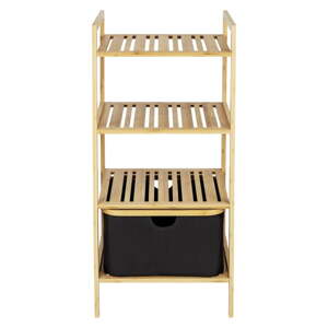 Kupaonska polica od crnog/prirodnog bambusa 44x93,5 cm Ecori - Wenko