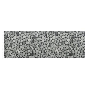 Siva plastična kupaonska prostirka 65x200 cm Sassi - Wenko