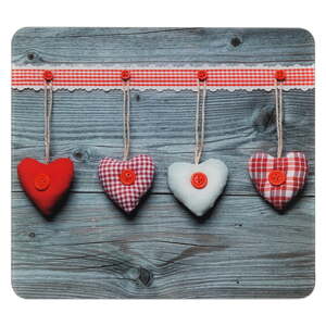 Zidna obloga za štednjak od kaljenog stakla 50x56 cm Hearts - Wenko