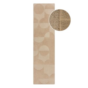 Bež vunena staza 60x230 cm Gigi - Flair Rugs