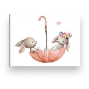 Dječja slika 40x30 cm Bunnies - Wallity