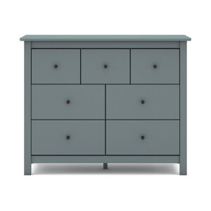 Komoda prljavo zelena od masivnog bora 110x80x40 cm Misti – Marckeric
