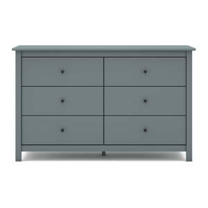 Komoda prljavo zelena od masivnog bora 130x80x45 cm Misti – Marckeric