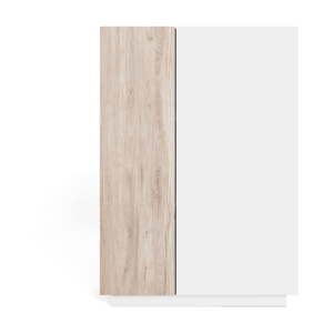 Bijelo/natur ormarić u dekoru hrasta 90x126 cm Udine - Marckeric