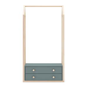 Otvorena dječja garderoba prljavo zelena 80x170x40 cm Esteban – Marckeric