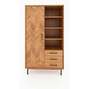 Ormar od hrastovine u prirodnoj boji 97x176 cm Abies - The Beds