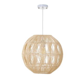 Stropna svjetiljka od ratana u prirodnoj boji sa sjenilom od ratana ø 37 cm Natural Way – Casa Selección