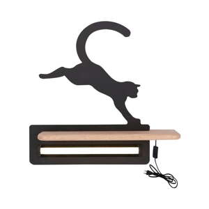 Crna dječja svjetiljka Cat - Candellux Lighting