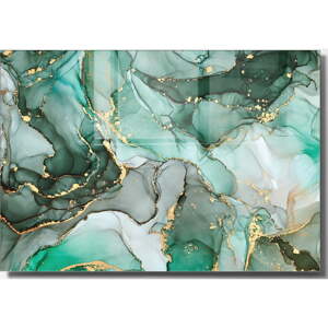 Staklena slika 100x70 cm Turquoise - Wallity