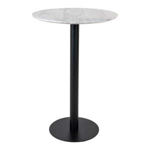 Okrugli barski stol s pločom stola u mramornom dekoru ø 70 cm Bolzano – House Nordic