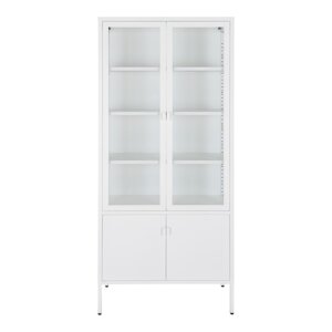 Bijela metalna vitrina 80x180 cm Brisbane – House Nordic