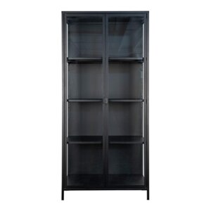 Crna metalna vitrina 80x175 cm Brisbane – House Nordic