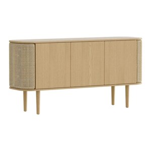 Niska komoda u dekoru hrasta u prirodnoj boji 150x75 cm Treasures – UMAGE