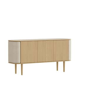 Bež/u prirodnoj boji niska komoda u dekoru hrasta 150x75 cm Treasures – UMAGE