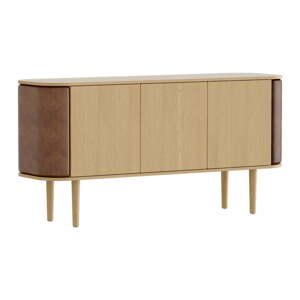 Niska komoda u dekoru hrasta u prirodnoj boji/svjetlo smeđa 150x75 cm Treasures – UMAGE