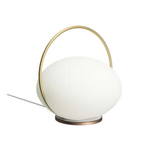 Bijela/u zlatnoj boji LED stolna lampa (visina 19 cm) Orbit – UMAGE