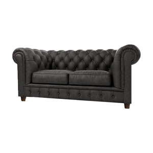 Antracit baršunasta sofa 184 cm Cambridge - Ropez