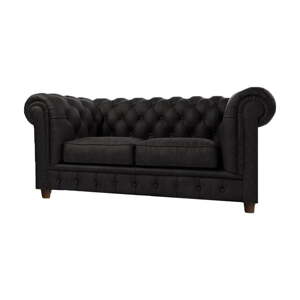 Sofa crni baršun 184 cm Cambridge - Ropez