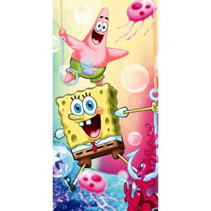 Pamučan dječji ručnik 70x140 cm Sponge Bob – Jerry Fabrics