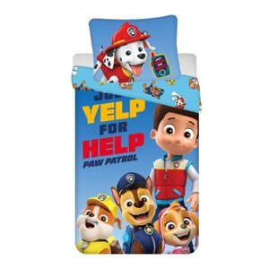 Pamučna dječja posteljina za krevet za jednu osobu 140x200 cm Paw Patrol – Jerry Fabrics