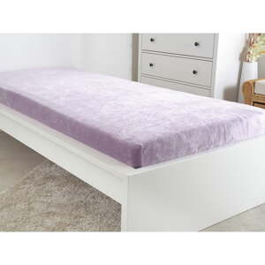 Ljubičasta plahta od mikroflanela 90x200 cm Exclusive – B.E.S.