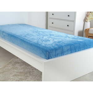 Plava plahta od mikroflanela 90x200 cm Exclusive – B.E.S.