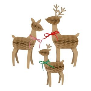 Božićne figurice u setu 3 kom Reindeer Family – Meri Meri