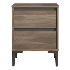 Smeđi noćni ormarić Elegance – Kalune Design