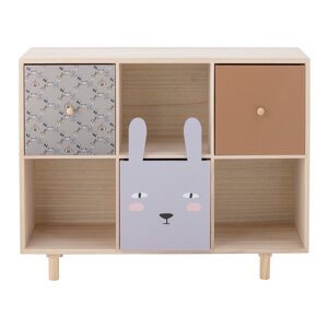 Dječja biblioteka od masivne paulovnije u prirodnoj boji 55x89,5 cm Calle – Bloomingville Mini