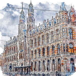 Slika 30x30 cm Amsterdam – Fedkolor