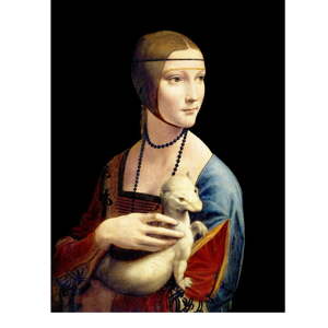 Slika reprodukcija 30x40 cm Lady with an Ermine, Leonardo Da Vinci – Fedkolor