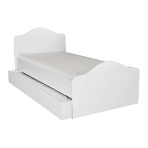 Bijeli krevet s prostorom za pohranu 90x190 cm Kanguru – Kalune Design