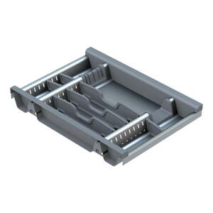 Sivi organizator pribora 33 x 46 cm Flexo – Elletipi