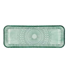 Zeleni stakleni tanjur za posluživanje 14x38 cm Kusintha – Bitz